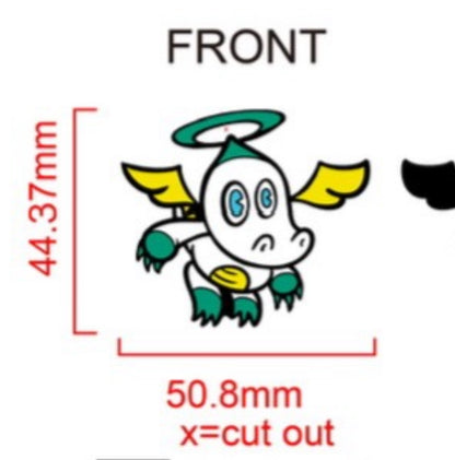 HERO CHAO PIN (WHITE) [1 for 22, 2+ FOR 15 EACH]
