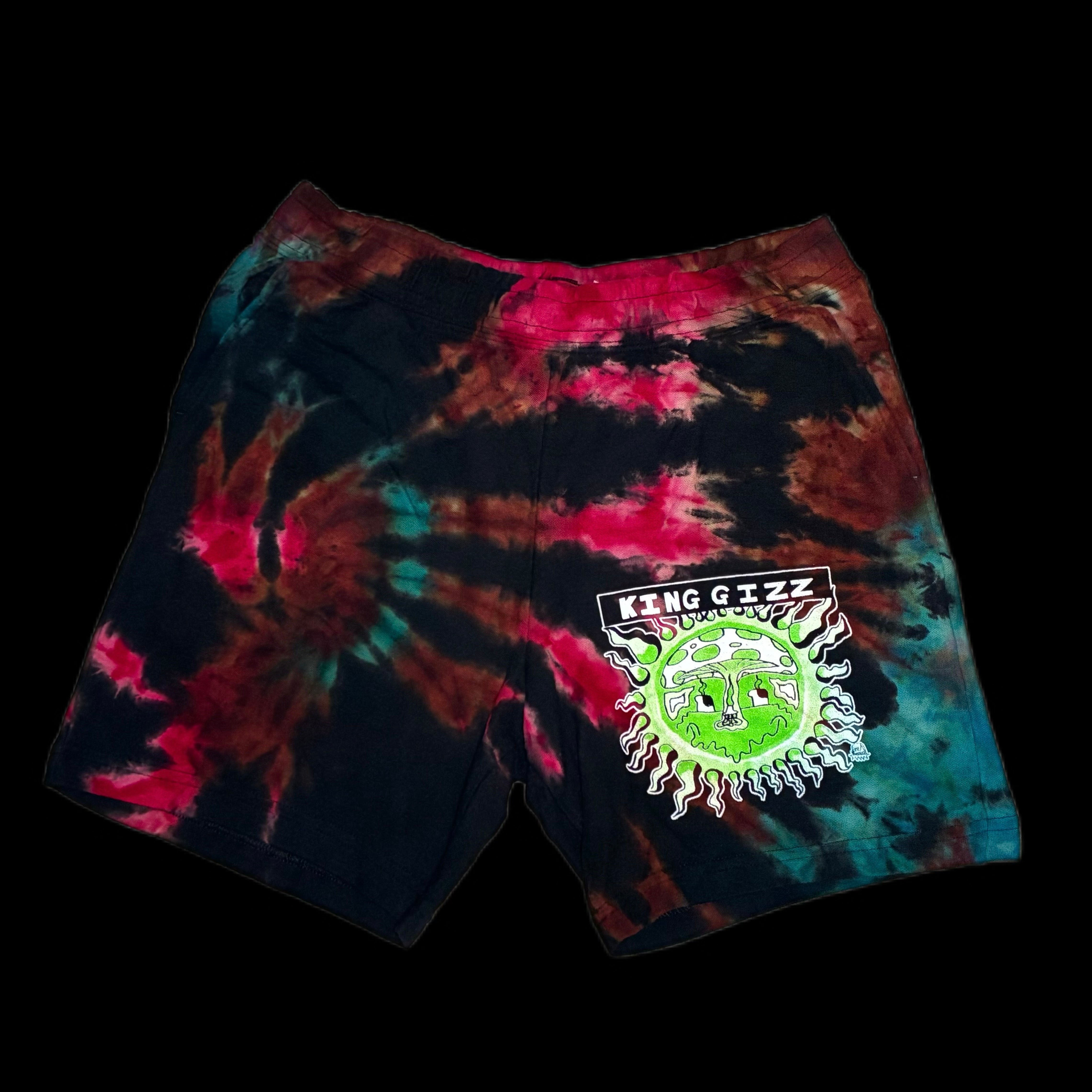ZED's GREEN SUN SHORTS [MYSTERY-DYE] ☀️ – IGLOOBUDS TIEDYE